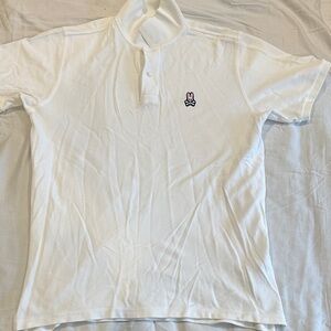 Psycho Bunny White Polo with Iconic Logo